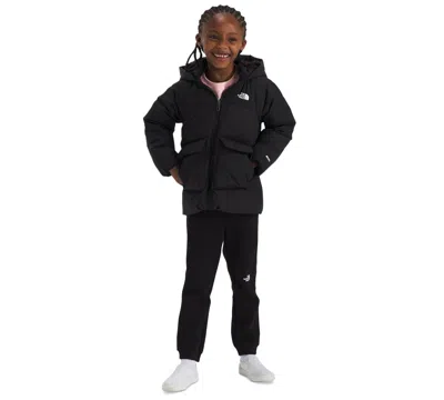 The North Face Kids' Toddler & Little Girls North Quilted Fleece-lined Full-zip Hooded Down Parka In Tnf Black