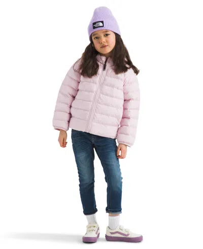 The North Face Kids' Toddler And Little Girls Perrito Reversible Hooded Jacket In Pink