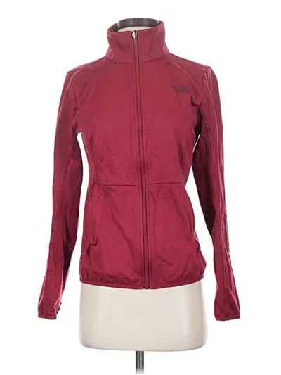 Pre-owned The North Face Track Jacket In Burgundy