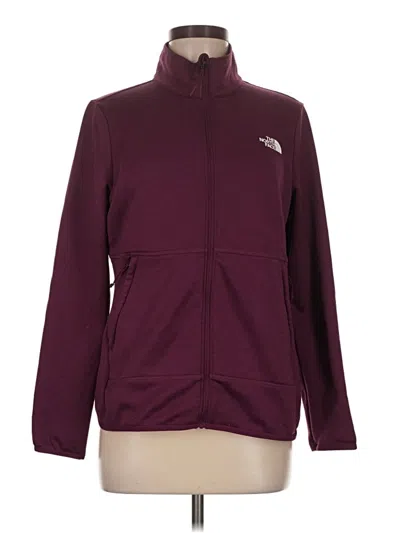 Pre-owned The North Face Track Jacket In Burgundy