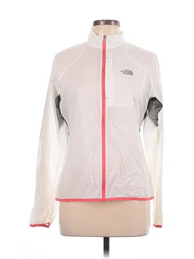 Pre-owned The North Face Track Jacket In White