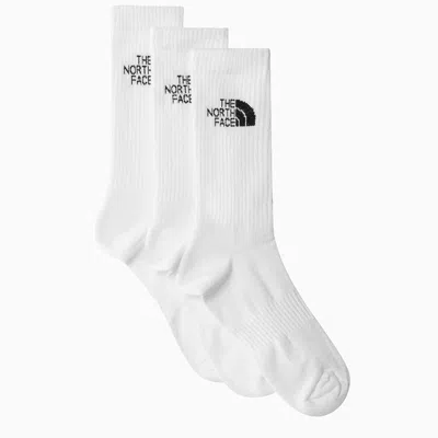 The North Face Tri Pack Of White Cotton Socks