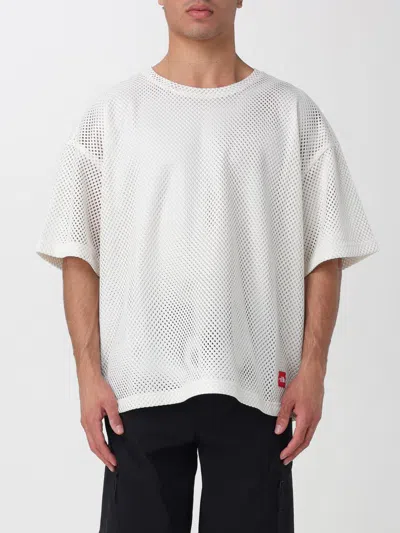 The North Face Tnf Red Box Mesh Tshirt In White