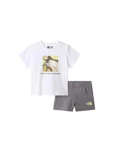 The North Face T-shirt Set With Bermuda Shorts In White