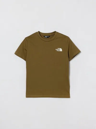 The North Face T-shirt  Kids Color Military In Green