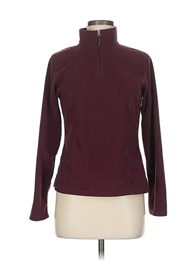 Pre-owned The North Face Turtleneck Sweater In Burgundy