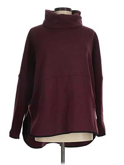 Pre-owned The North Face Turtleneck Sweater In Burgundy