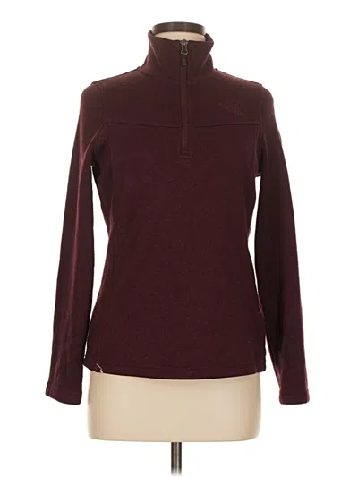 Pre-owned The North Face Turtleneck Sweater In Burgundy
