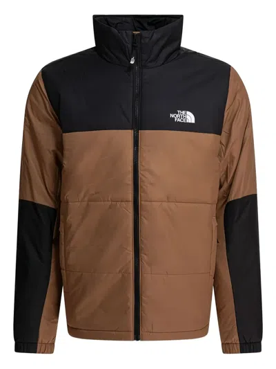 The North Face Two-tone Quilted Jacket In Brown