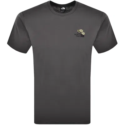 The North Face U Flower T Shirt Grey In Gray