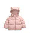 The North Face Baby North Down Fleece Lined Jacket In Pink Moss