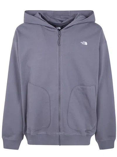 The North Face "unisex Essential" Oversize Full Zip Hoodie In Purple