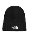 The North Face Unisex Kids' Tnf Logo Box Cuffed Beanie In Black