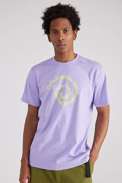 The North Face Uo Exclusive Outdoors Together Tee In Purple, Men's At Urban Outfitters