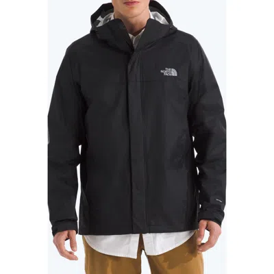 The North Face Venture 2 Hooded Waterproof Rain Jacket In Black
