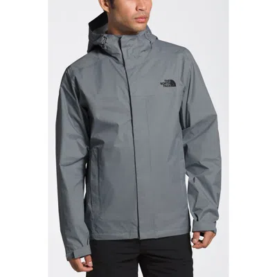 The North Face Venture 2 Hooded Waterproof Rain Jacket In Mid Grey/mid Grey/tnf Black
