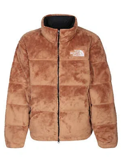 Pre-owned The North Face Versa Velour Nuptse Beige Jacket