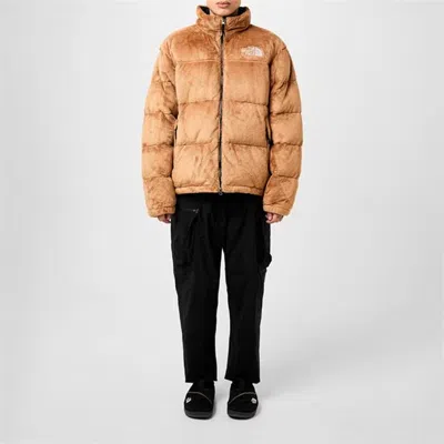 The North Face Versa Velour Nuptse Nf0a84f7i0j Jacket Men Brown Full Zip Clo829