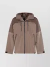 The North Face Eg Devils Thumb Grid-pattern Hooded Jacket In Brown