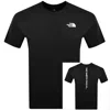 The North Face Vertical Logo T Shirt Black In Black