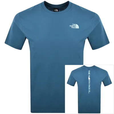 The North Face Vertical Logo T Shirt Mineral Ink B In Blue