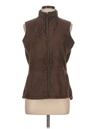 Pre-owned The North Face Vest In Brown