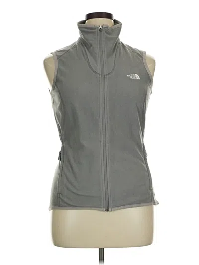 Pre-owned The North Face Vest In Gray