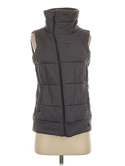 Pre-owned The North Face Vest In Gray