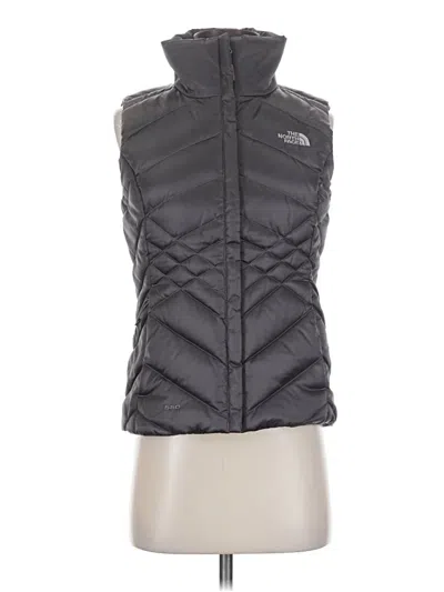 Pre-owned The North Face Vest In Gray
