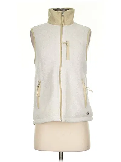 Pre-owned The North Face Vest In Ivory
