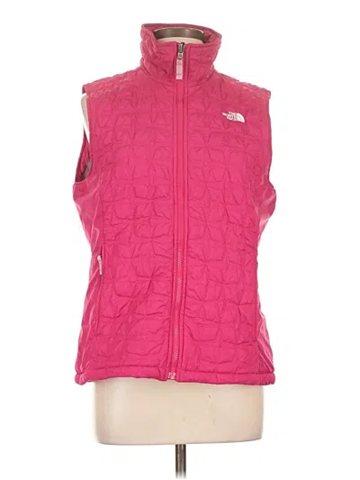 Pre-owned The North Face Vest In Pink