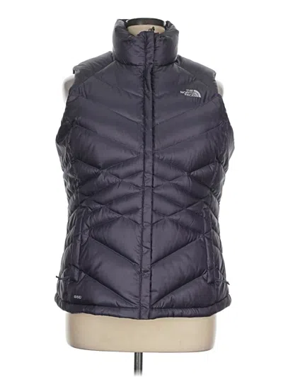 Pre-owned The North Face Vest In Purple