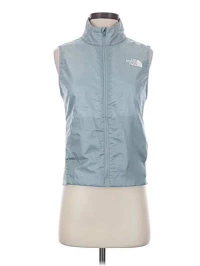 Pre-owned The North Face Vest In Teal