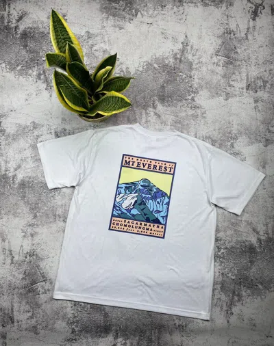 Pre-owned The North Face Vintage  Tnf Everest Big Logo 90's T Shirt In White