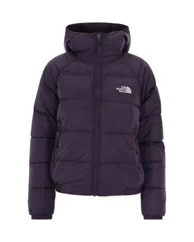 The North Face Violet Channel-quilted Hooded Down Jacket In Purple
