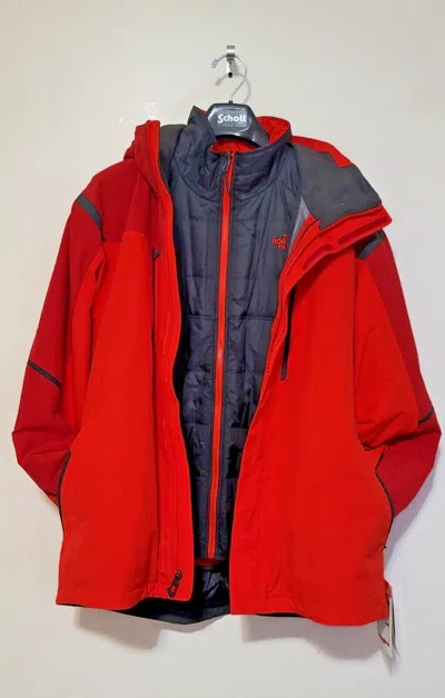 Pre-owned The North Face Vortex Tri Jkt Action Sport Fire Red - Black Authentic Sz Xl