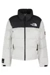The North Face Nuptse Water Repellent 700 Fill Power Down Short Puffer Jacket In White