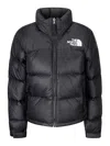 The North Face Ripstop Nylon Nuptse Cropped Down Jacket In Black
