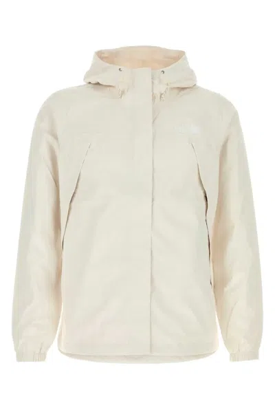 The North Face Ivory Polyester Antora Rain Windbreaker In White