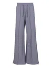The North Face W Dome Wi De Leg Jogger Trousers Blue In Gray