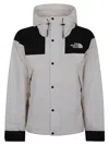 The North Face W Dryvent Mono Mountain Jacket In White Dune/tnf Black