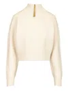 The North Face W Half-zip Logo Sweater Knitwear White
