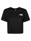 The North Face W Simple Dome Cropped Slim Tee In Black