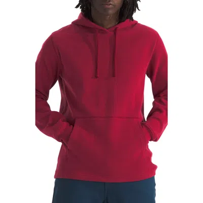 The North Face Waffle Longline Hoodie In Beetroot