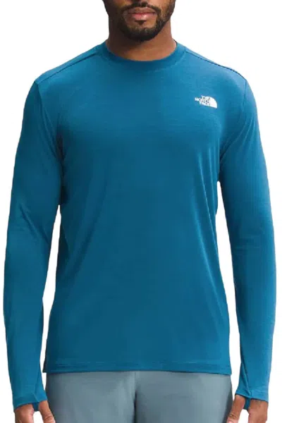 The North Face Wander Long Sleeve Shirt In Banff Blue