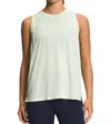 THE NORTH FACE WANDER SLITBACK TANK TOP IN LIME CREAM HEATHER