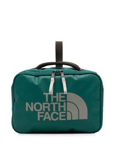 The North Face Wash Bag Polyester "base Camp Voyager Toiletry Kit" In Green