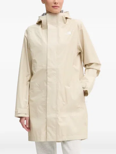 The North Face Waterproof Packable Hooded Parka Coat In Neutral