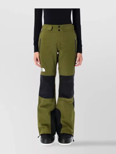 The North Face Waterproof Slim Fit Trousers With Adjustable Waist In Green