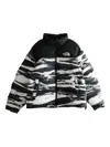 The North Face Wave-print Puffer Jacket In Multi
